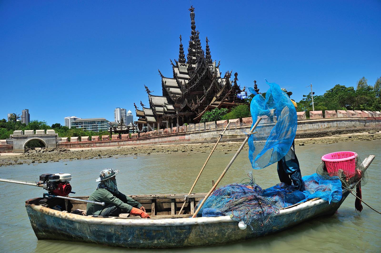 sanctuary of truth in Chonburi thailand