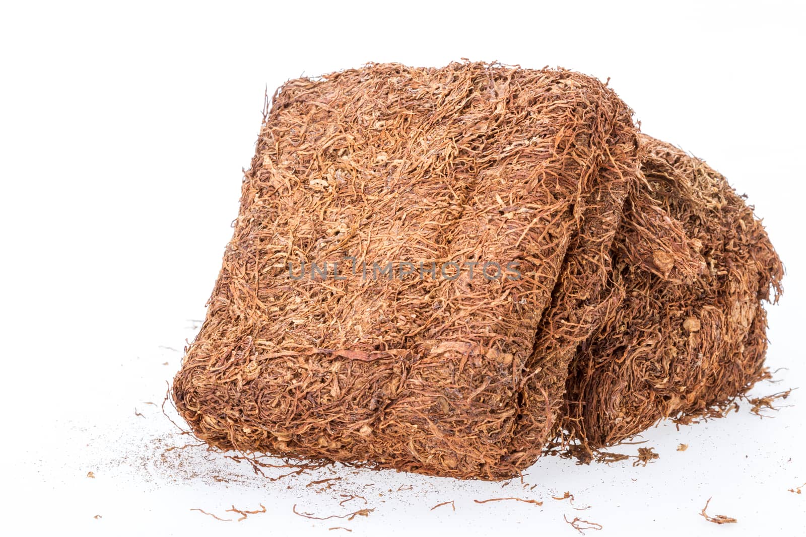 Chewing tobacco pack on white background