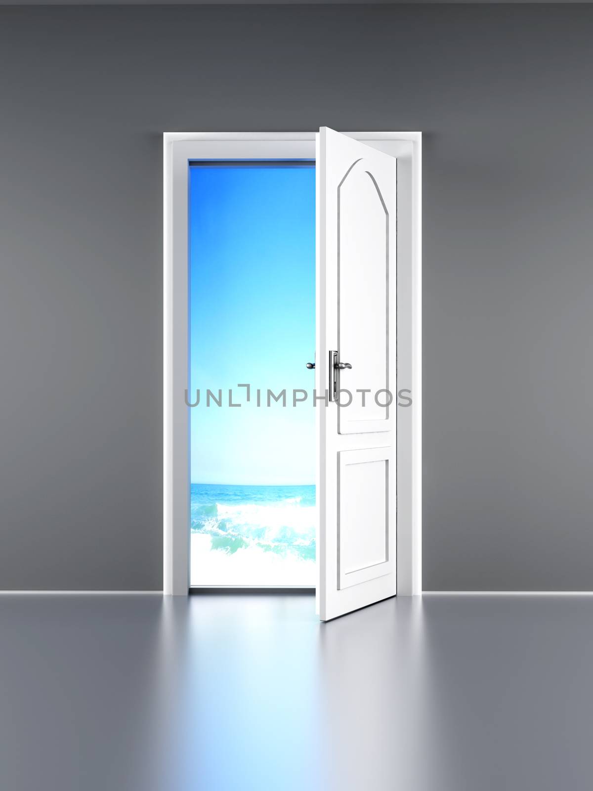 A open door to the Beach.