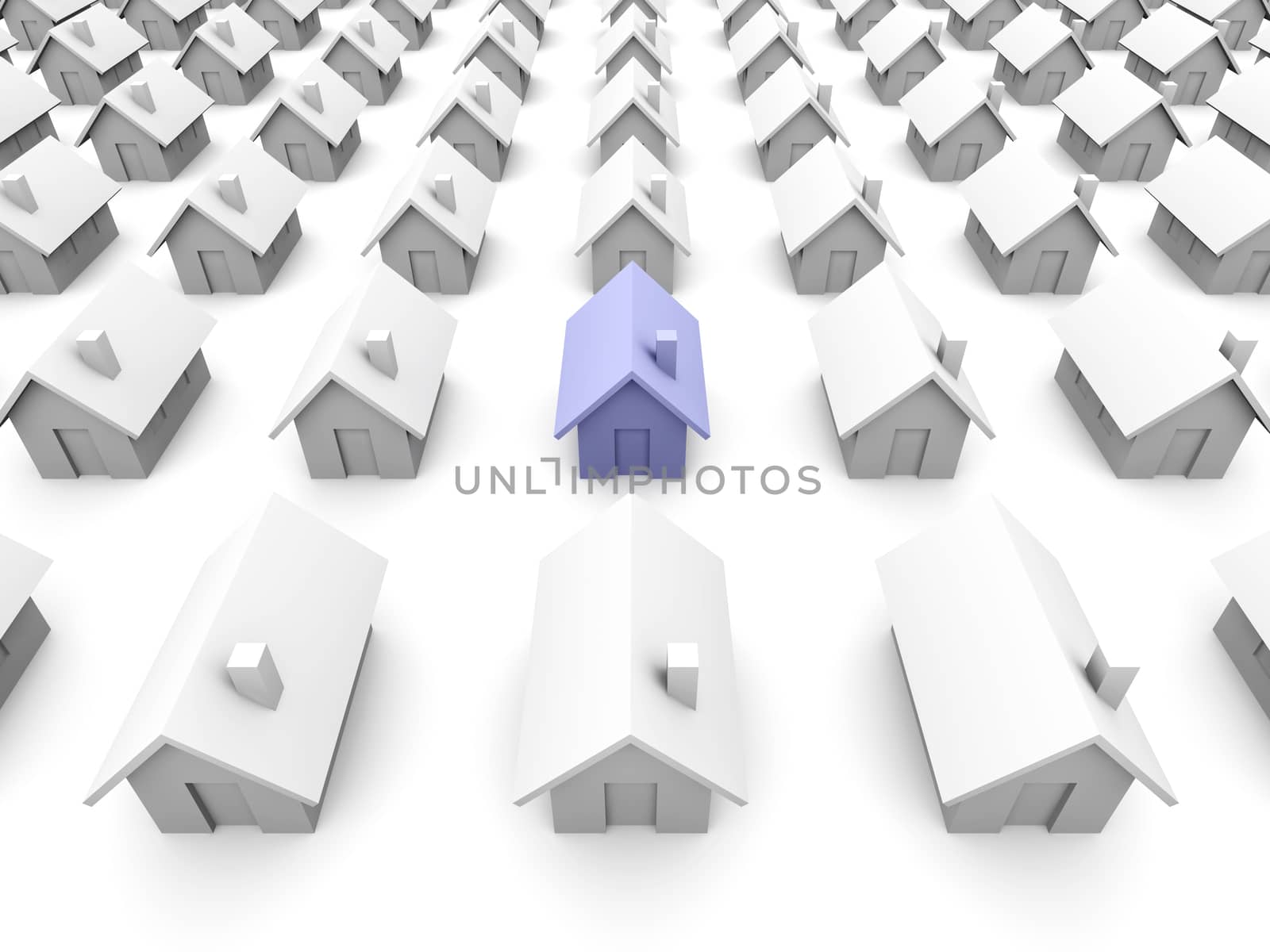 Your special house...
3D rendered Illustration. Isolated on white.