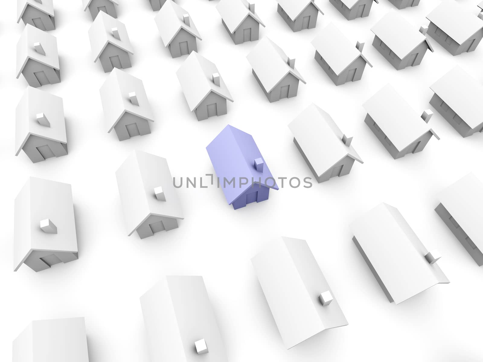 Your special house...
3D rendered Illustration. Isolated on white.