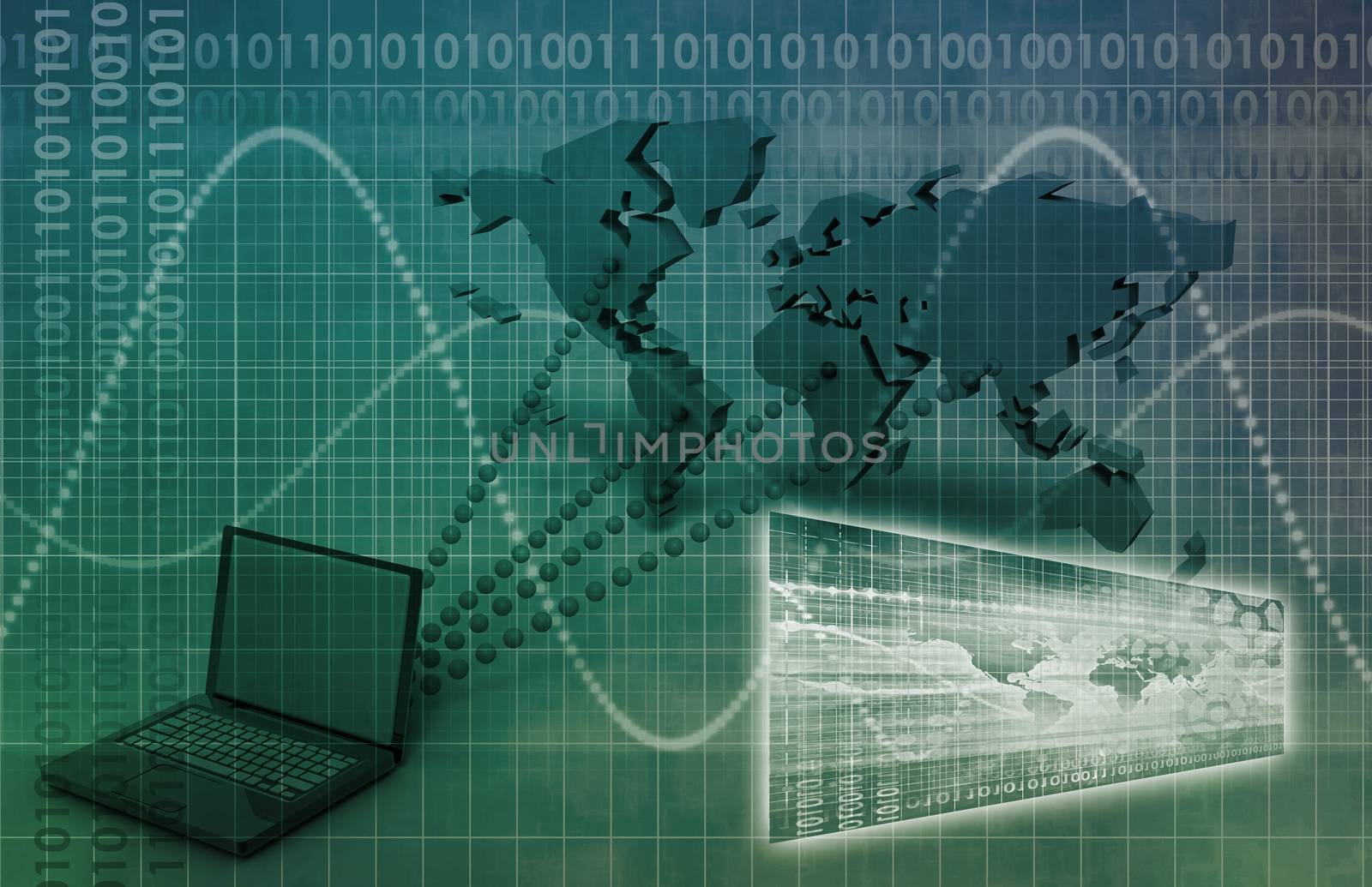 Science Research as a Tech Concept for Presentation 