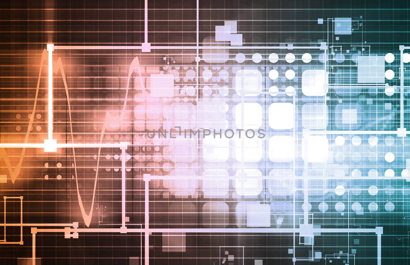 Technology Background as a Digital Abstract Art