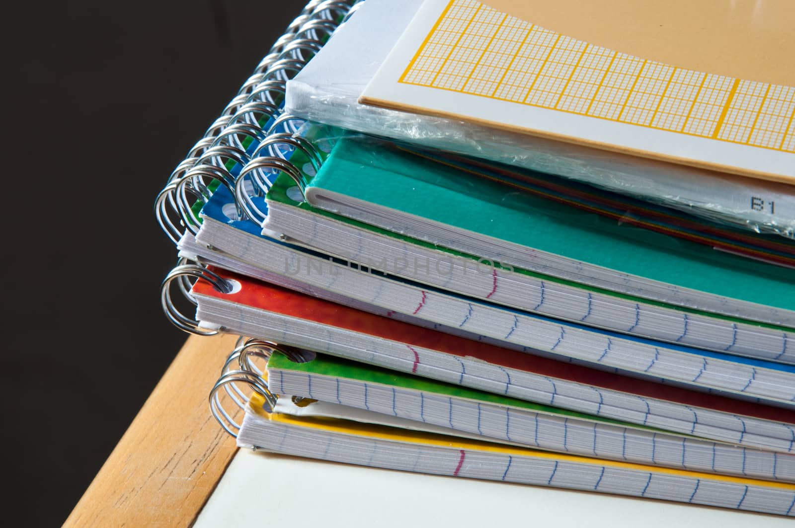 school supplies - notebooks closeup