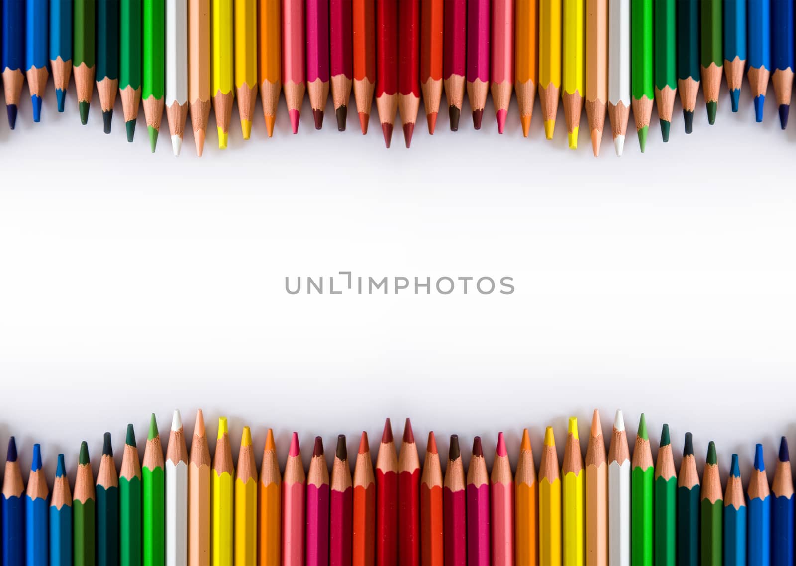 school supplies - pencils color closeup