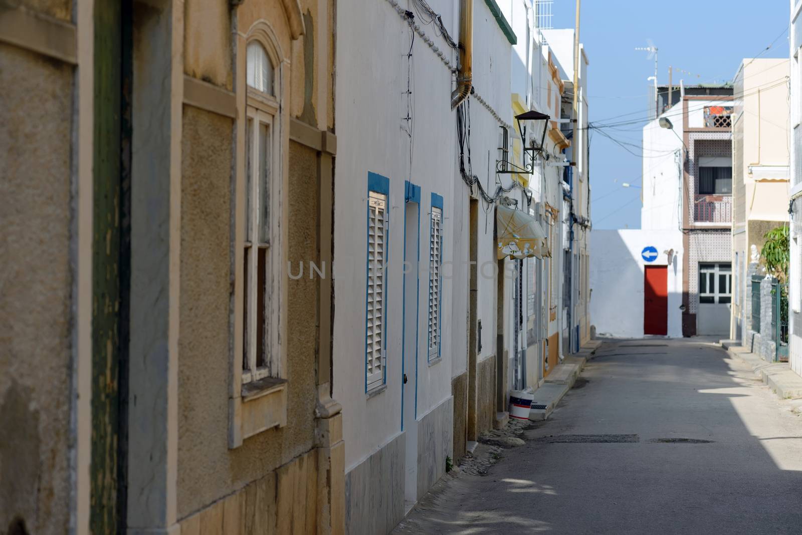 Street of Fuseta village, Portugal by anytka