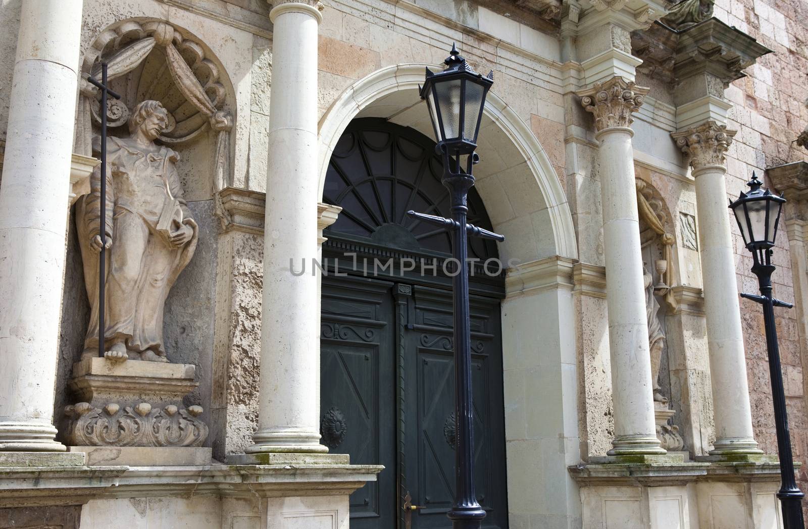 Exterior detail of St. Peter's church in Riga, Latvia.