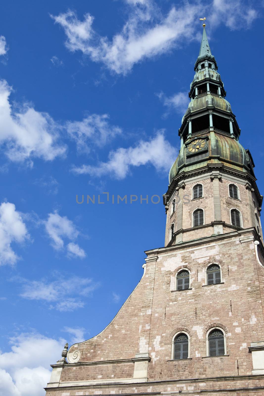 The magnificent St. Peter's Church in Riga, Latvia.