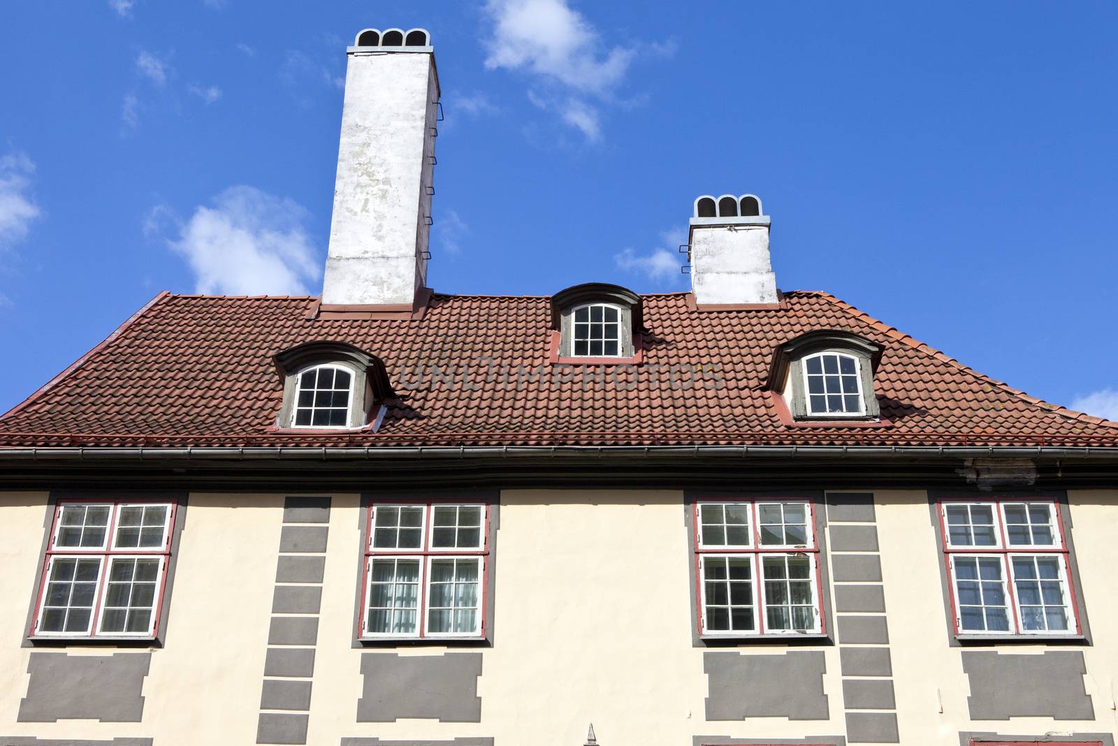 The beautiful architecture in the old town of Riga, Latvia.