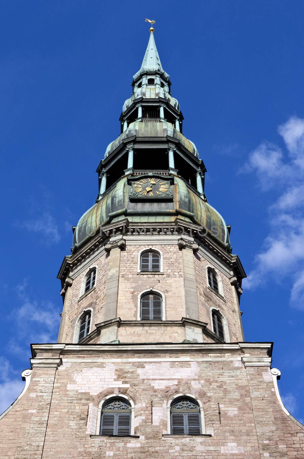 The magnificent St. Peter's Church in Riga, Latvia.