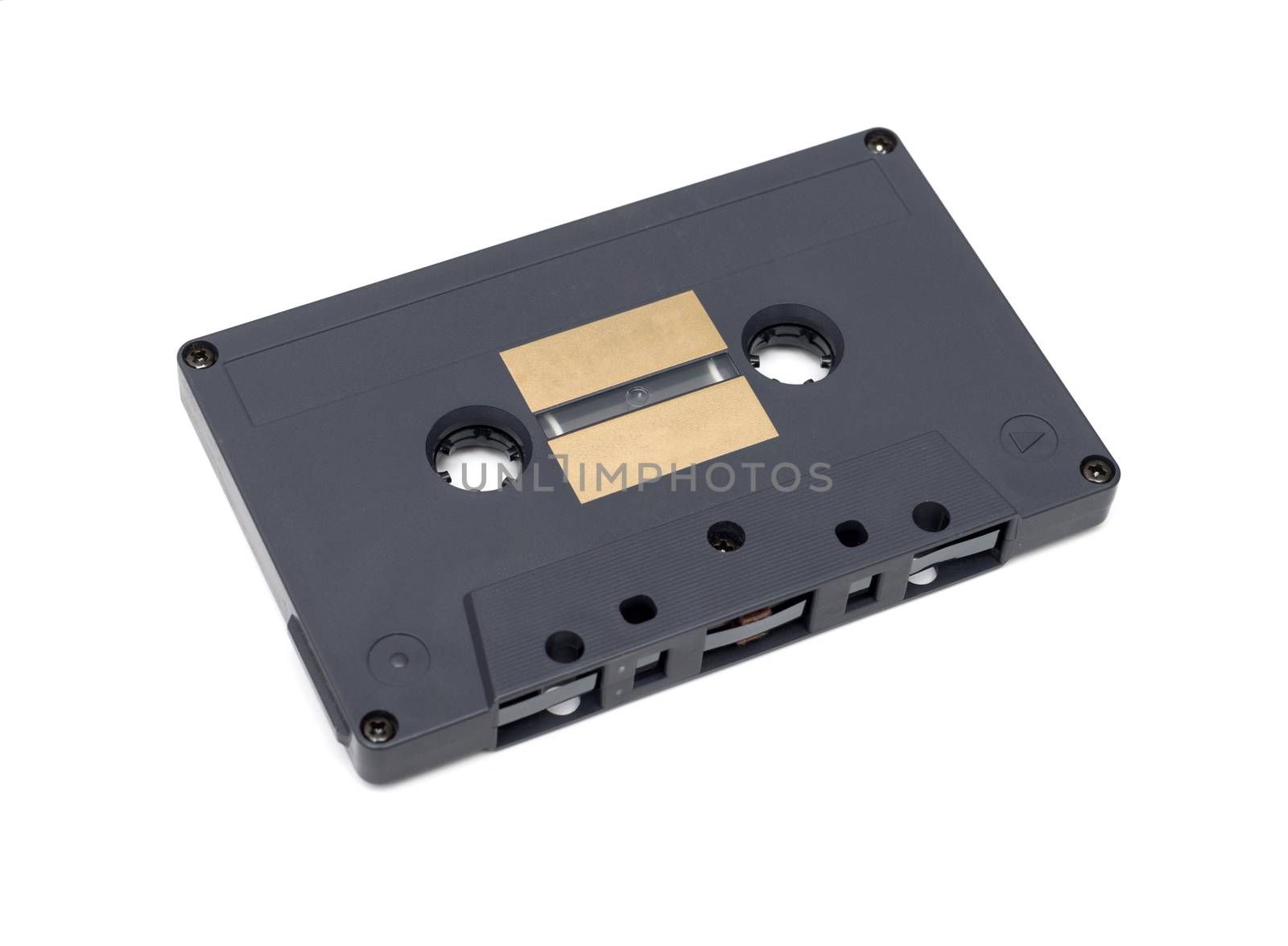 Vintage audio tape isolated on white background