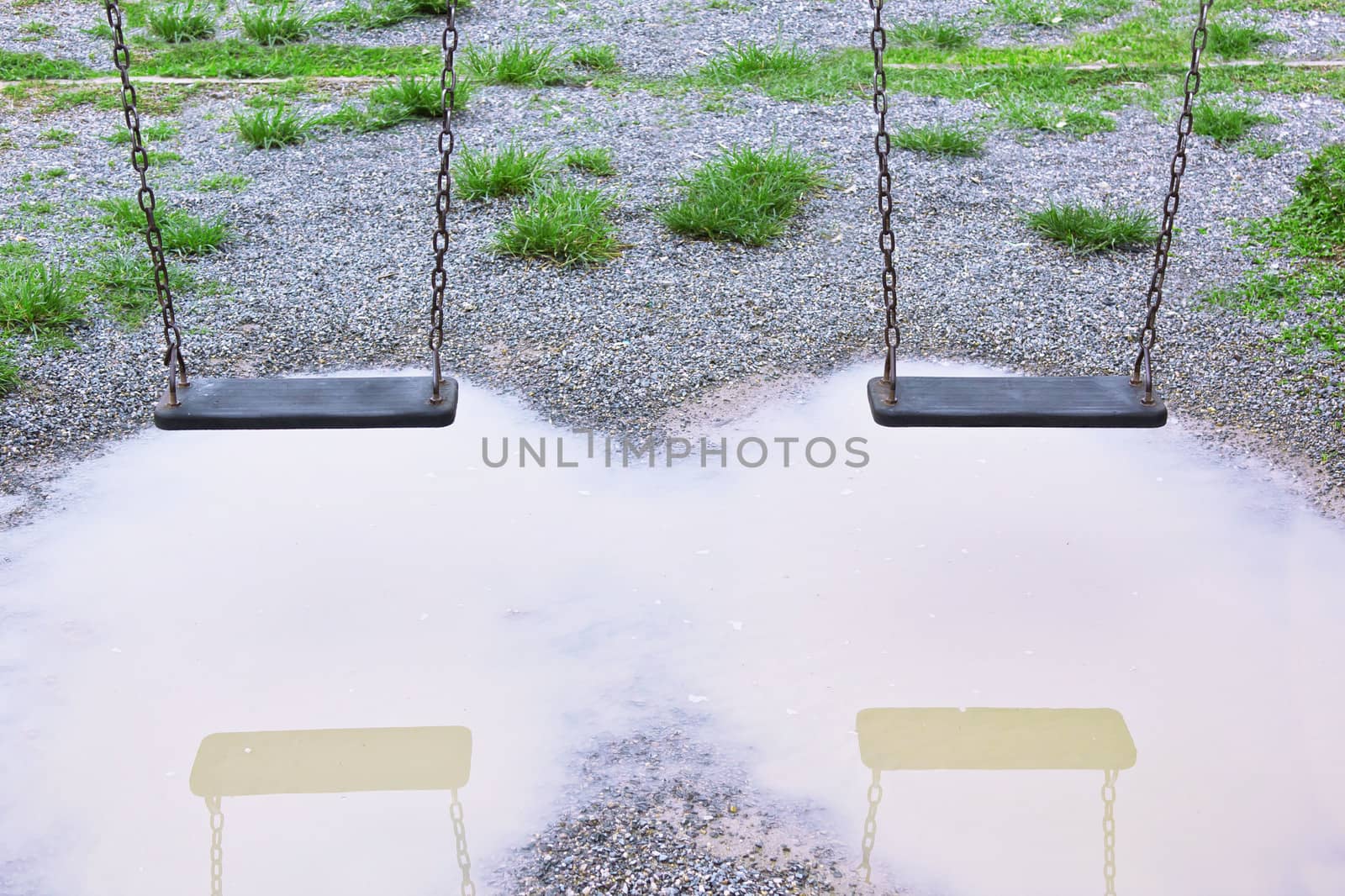 Old wooden swings by sutipp11