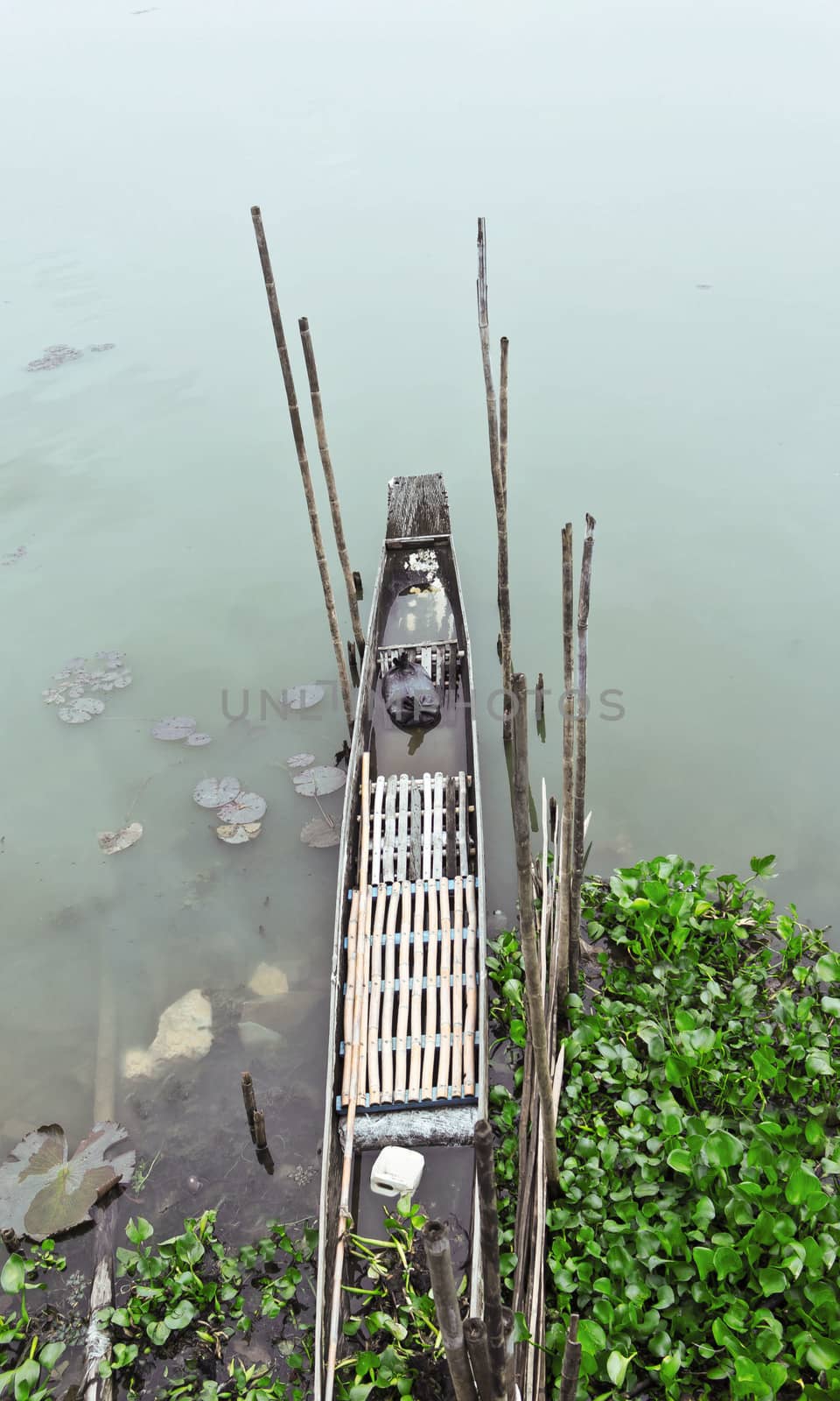 Old dock by the lake of the National Park by sutipp11