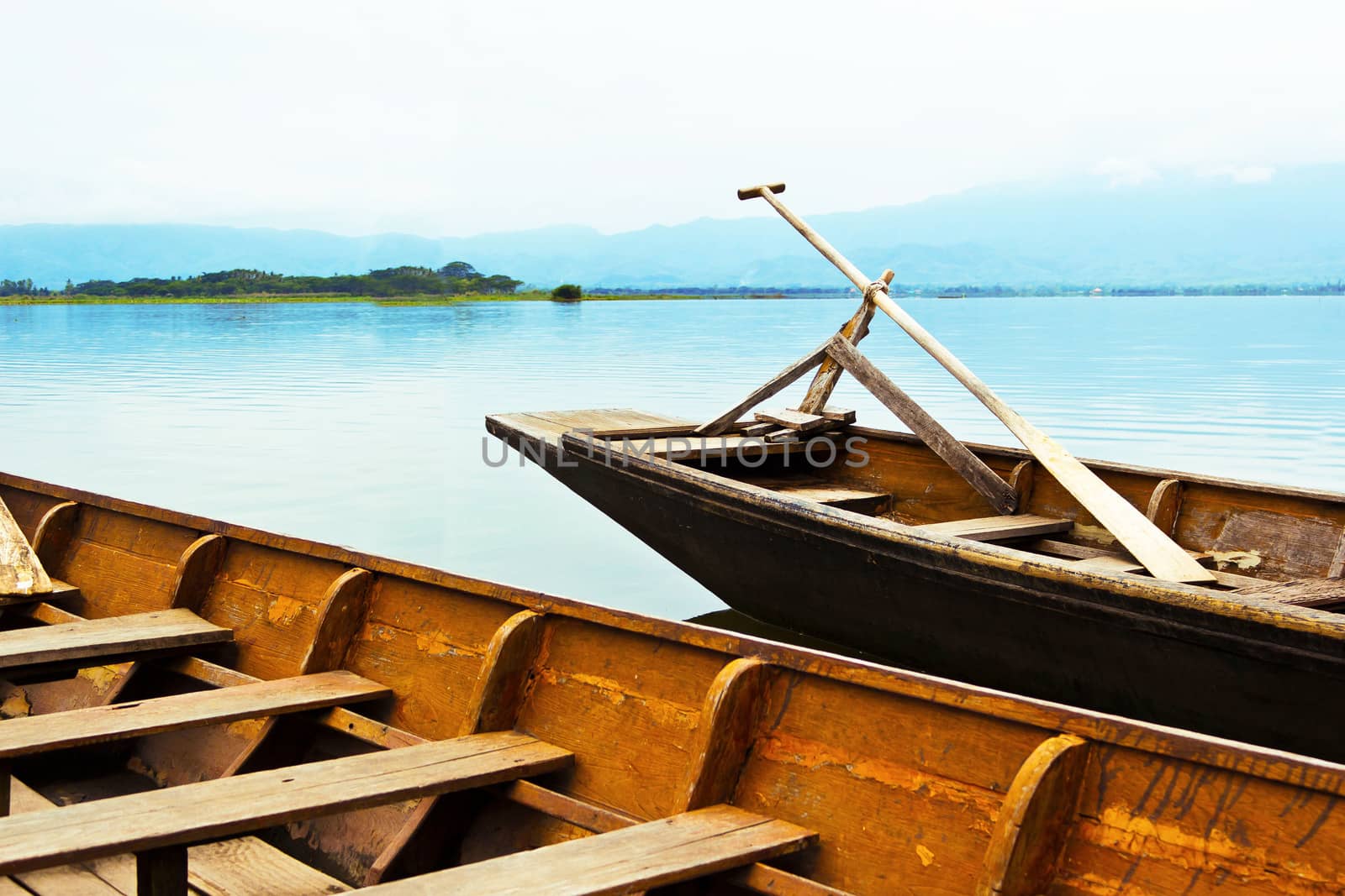 Old dock by the lake of the National Park by sutipp11