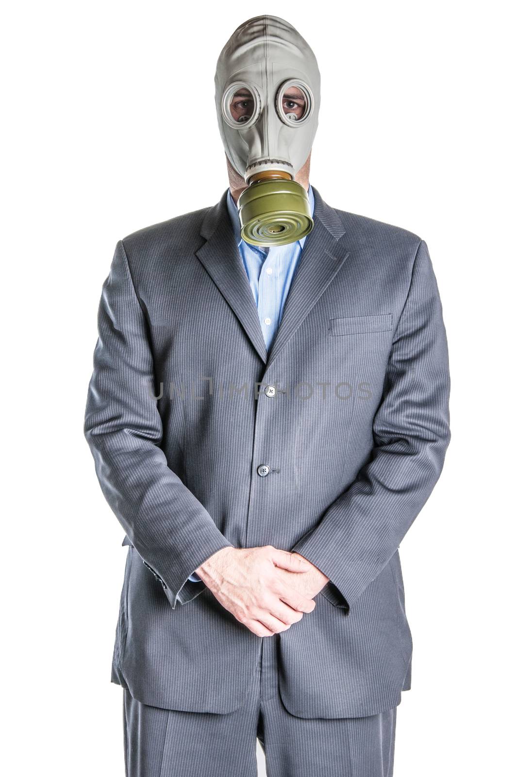  Man in Gas Mask by CHR1