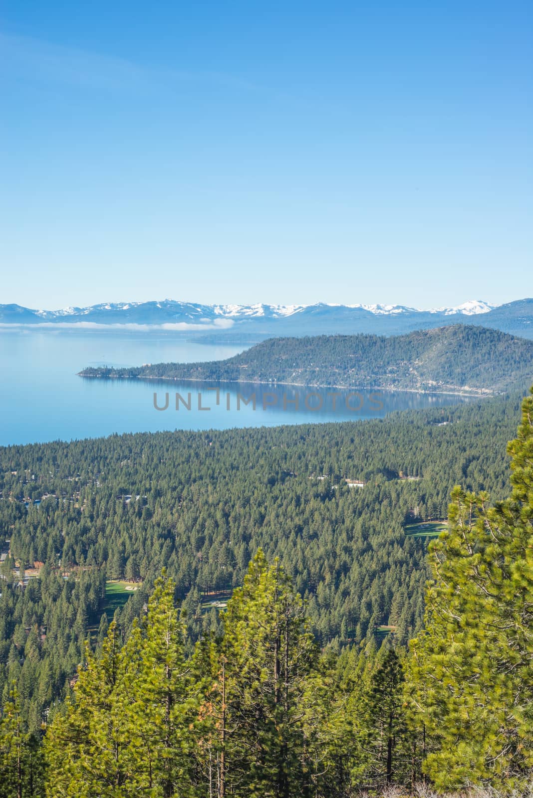 Beautiful horizontal shot of natural clear sky snowy mountain lanscape