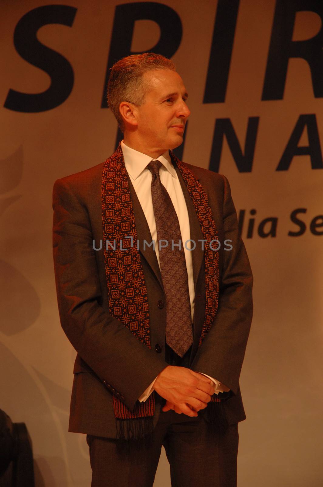 jakarta, indonesia-september 21, 2010: AXA Asia Pacific CEO-Andrew Penn attending AXA spirit day gathering at mulia hotel senayan, jakarta-indonesia.
