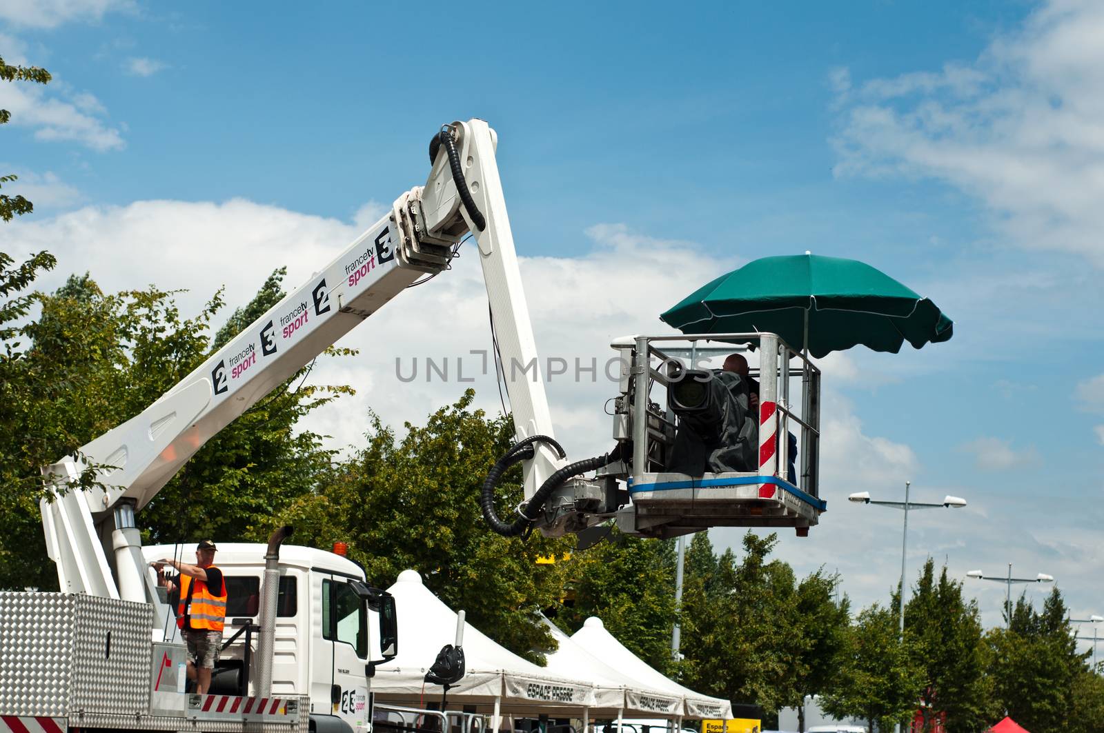 MULHOUSE - FRANCE - 13 th July 2014 - tour de France 2014 - camera