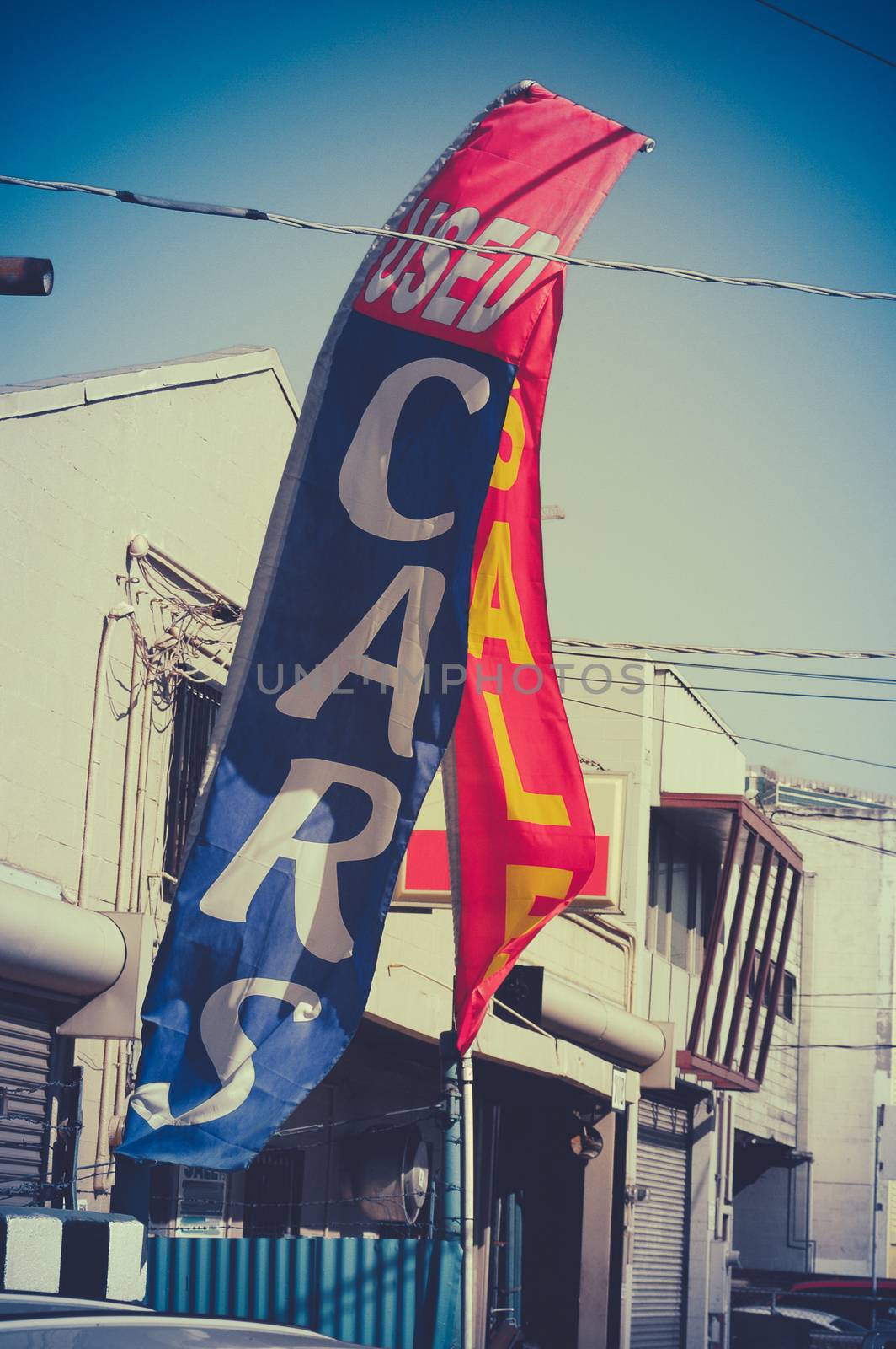 Retro Used Car Dealer Sale Sign by mrdoomits