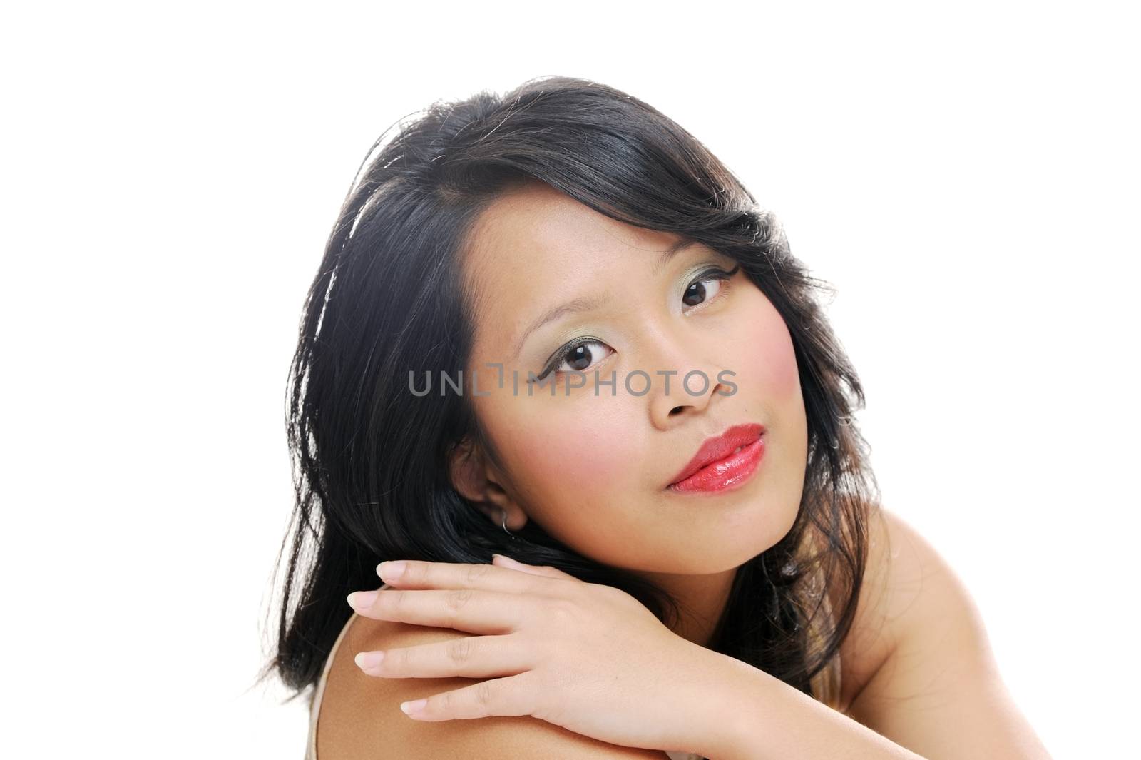 Asian lady posing for beauty portrait