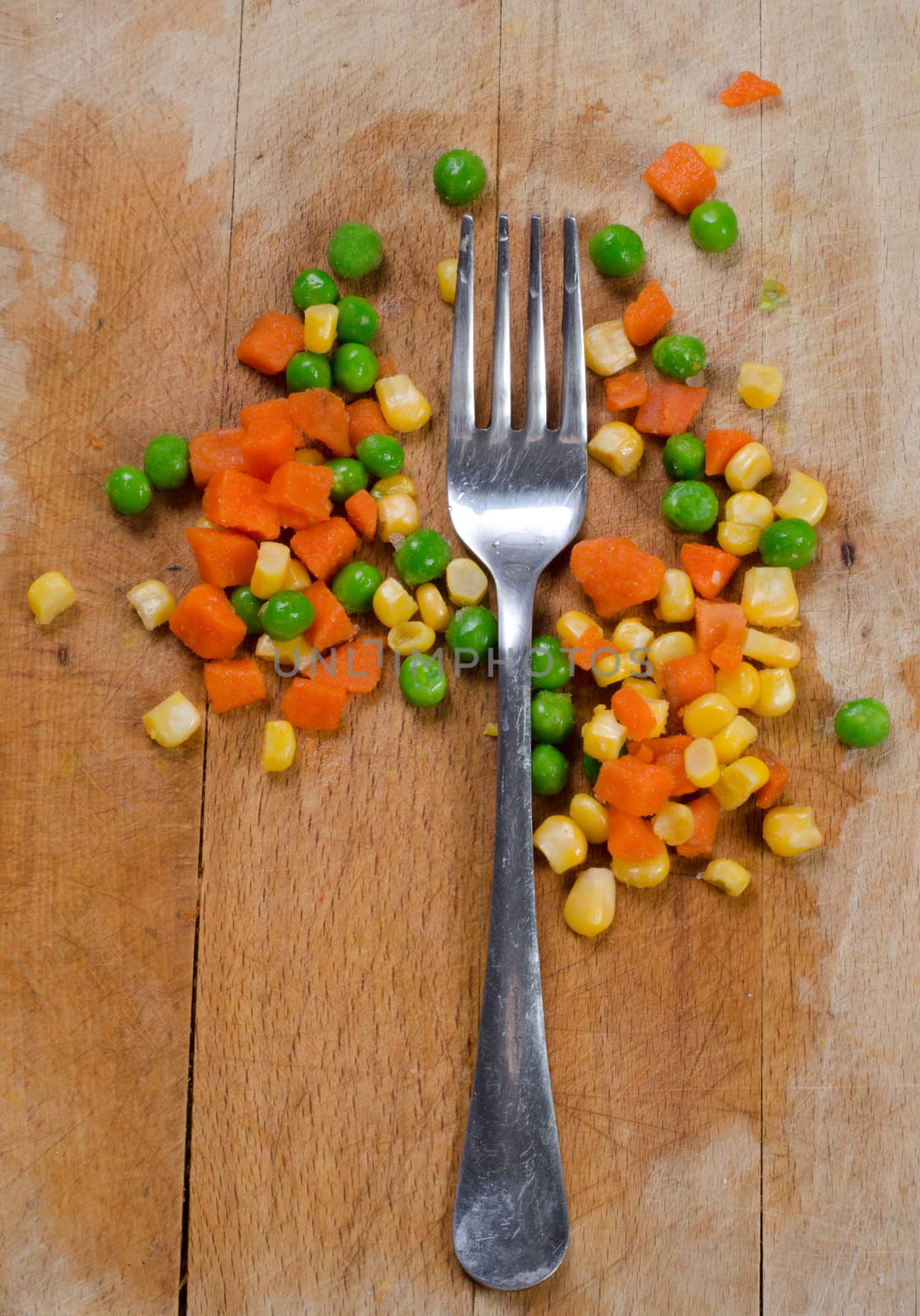 fork and veggie