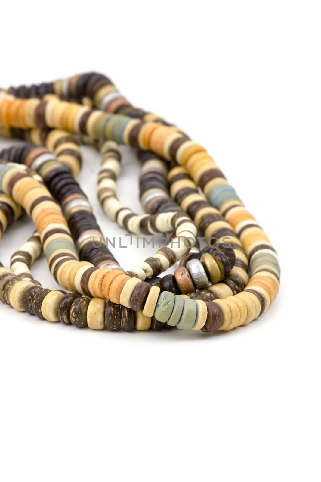 necklaces of alabaster beads