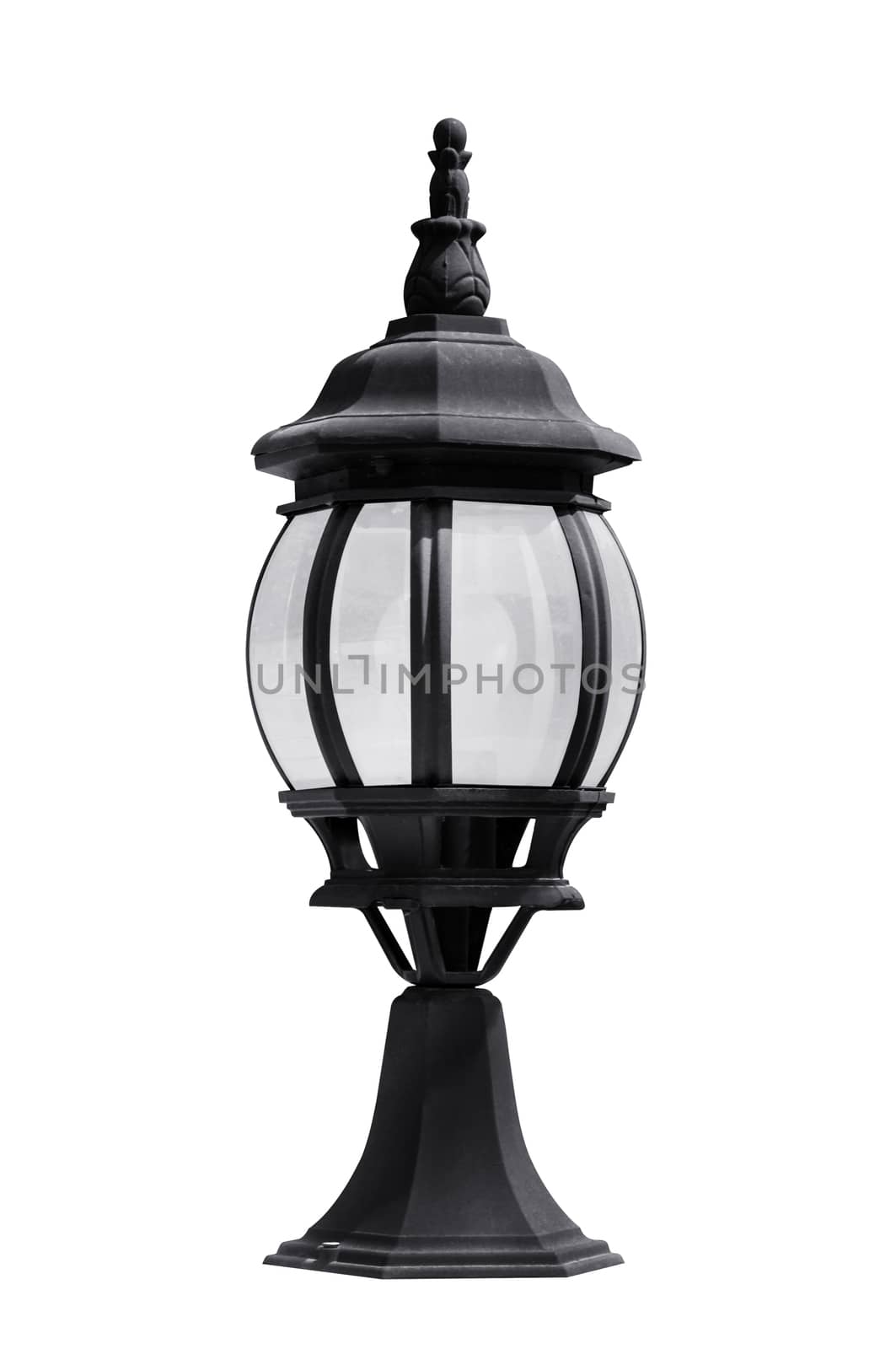 Lantern isolated on white with clipping path 