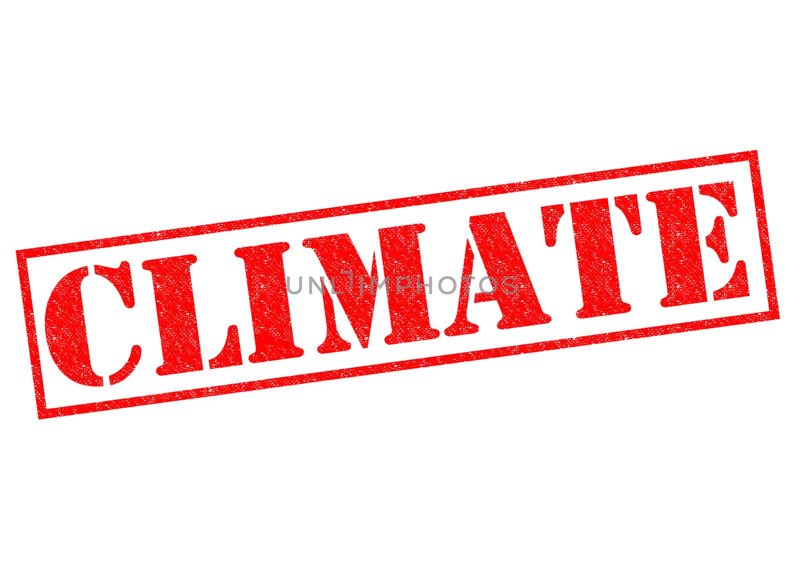 CLIMATE red Rubber Stamp over a white background.