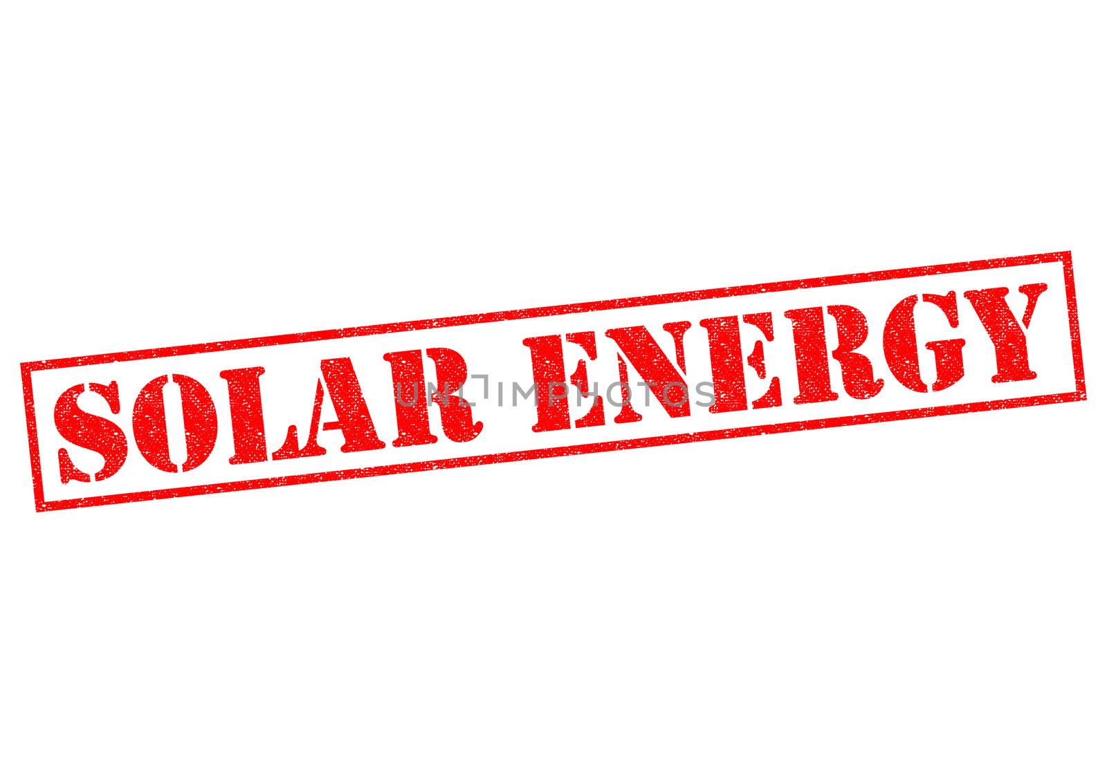 SOLAR ENERGY red Rubber Stamp over a white background.