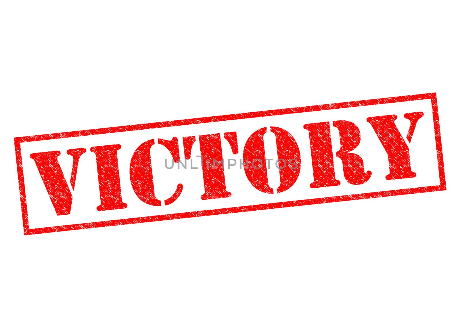 VICTORY red Rubber Stamp over a white background.