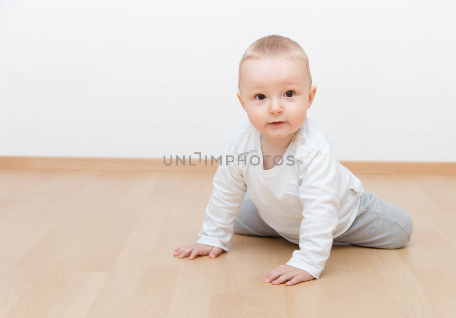little baby crawling by NikolayK