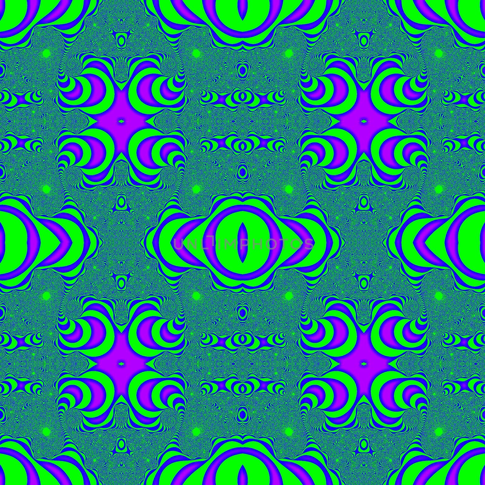 Digital computer graphic - seamless decorative pattern in a green colors for design.