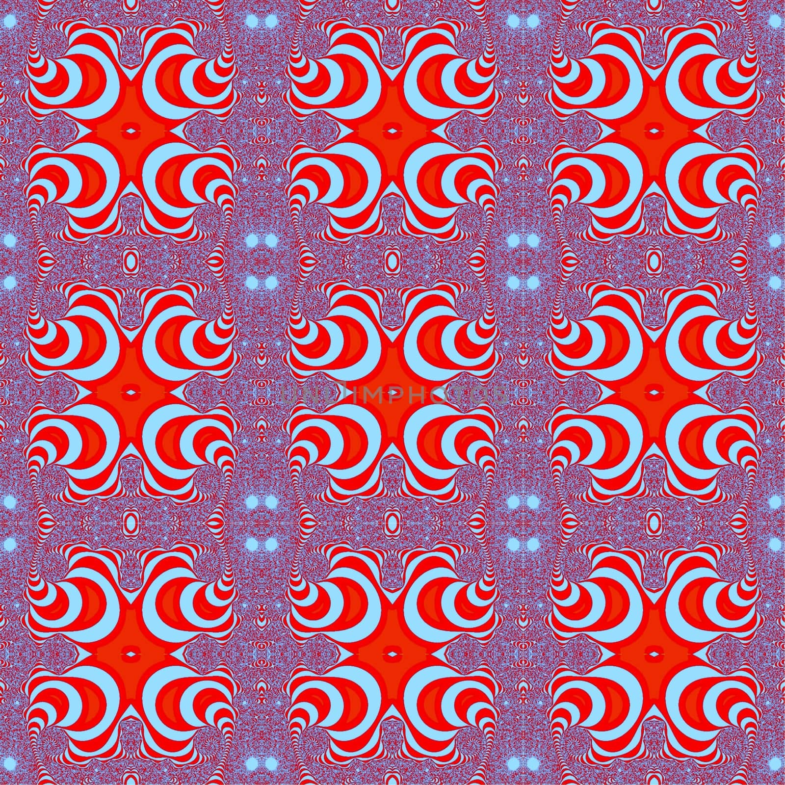Digital computer graphic - seamless decorative pattern in a bright colors for design.