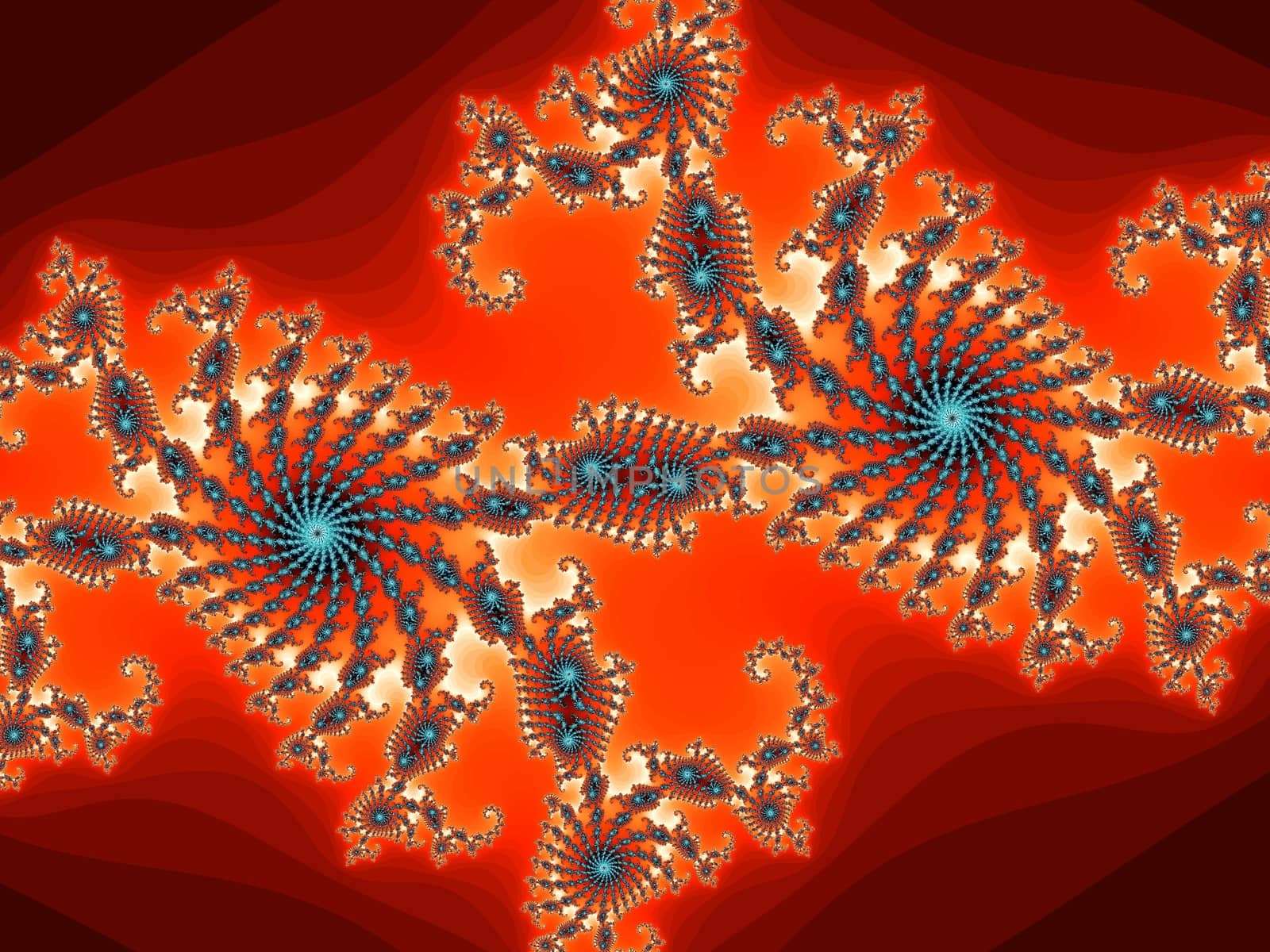 Digital computer graphic - decorative fractal background for design