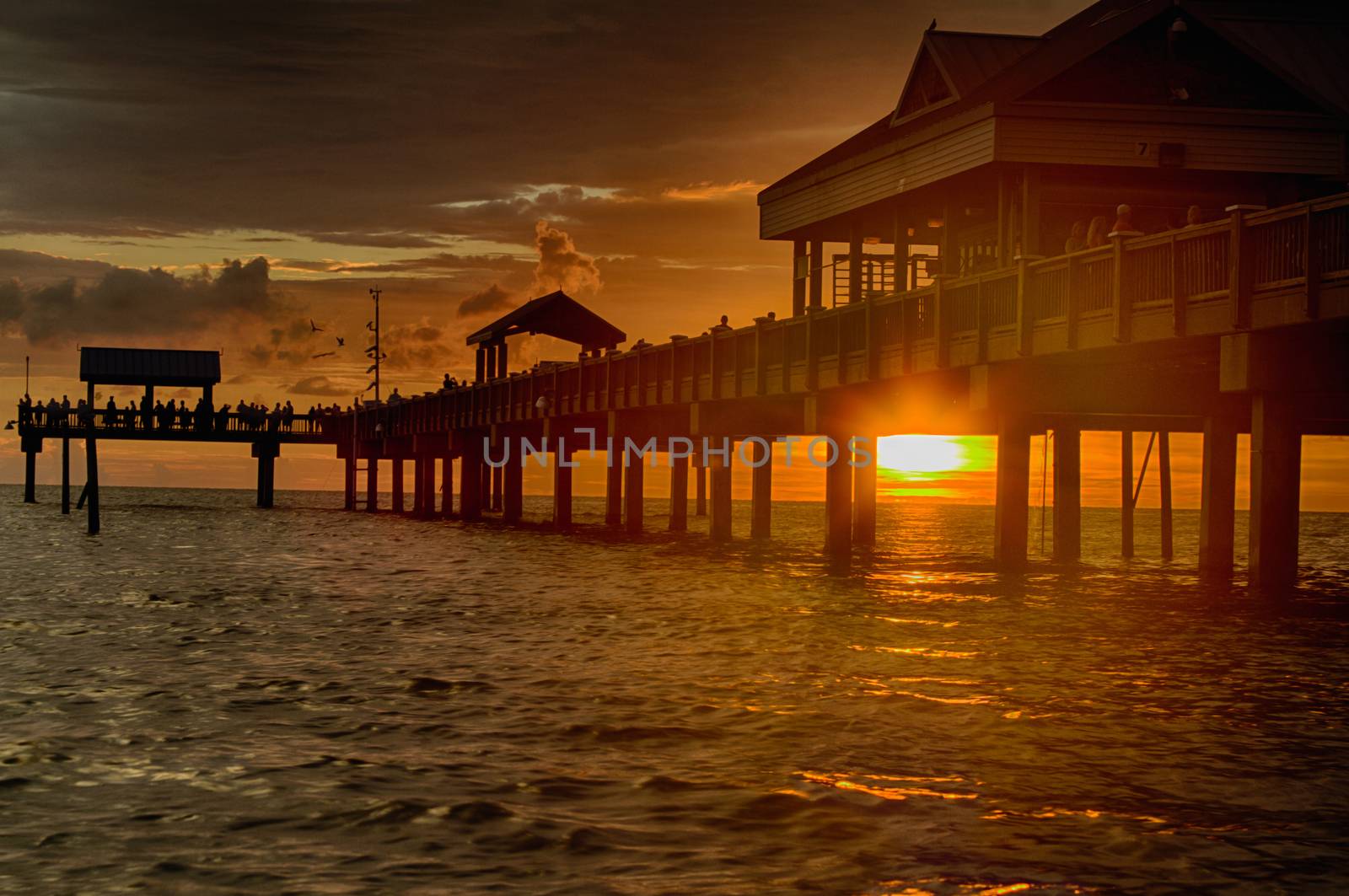 Sunset at the pier. by tedanddees