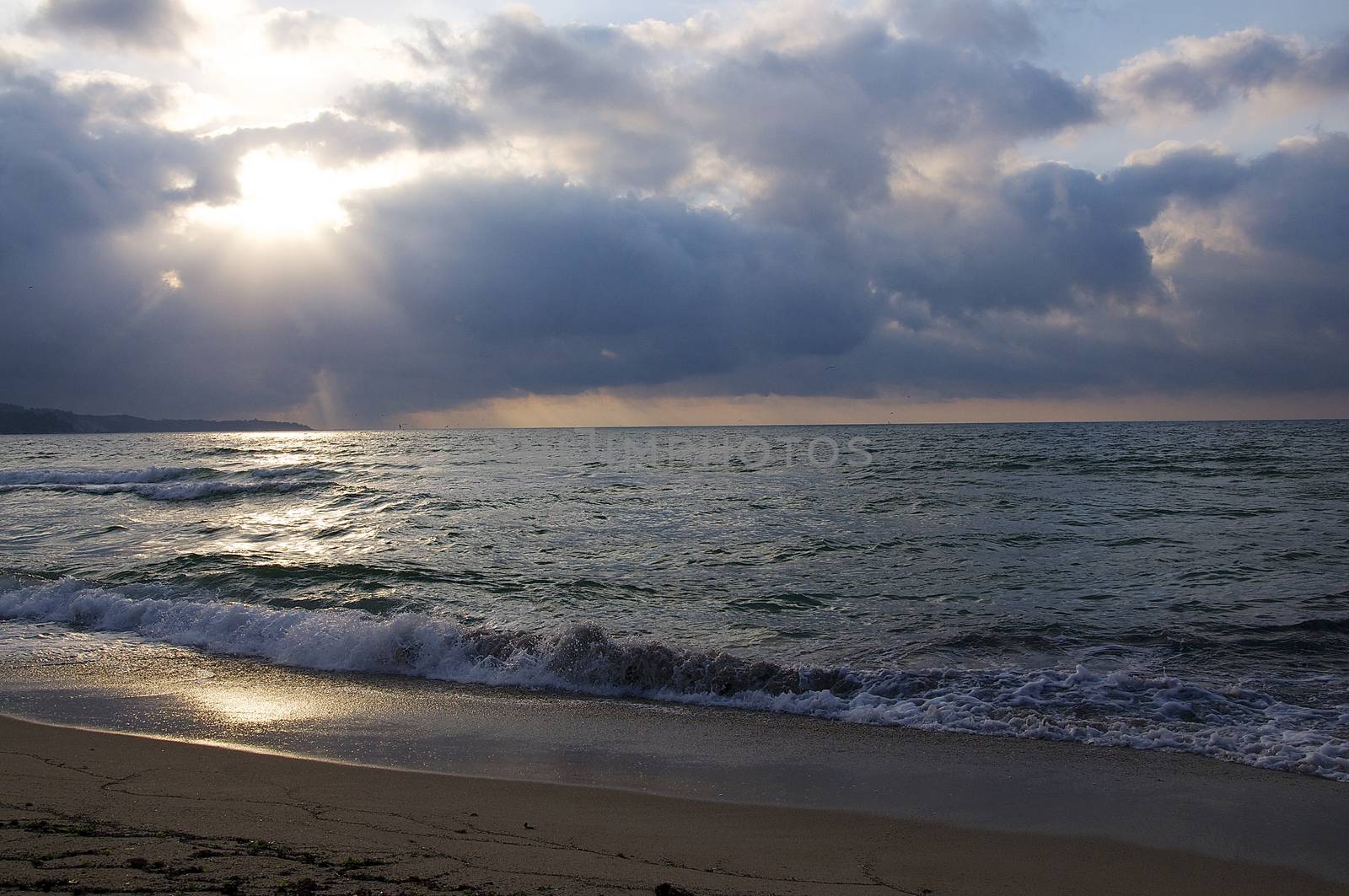 It's good to meet the sun early in the morning at Varna beach