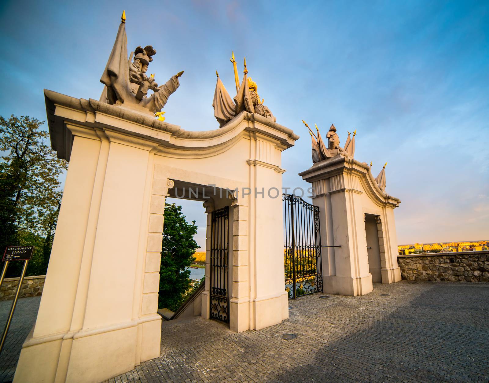 Gate at Bratislava Castle by GekaSkr