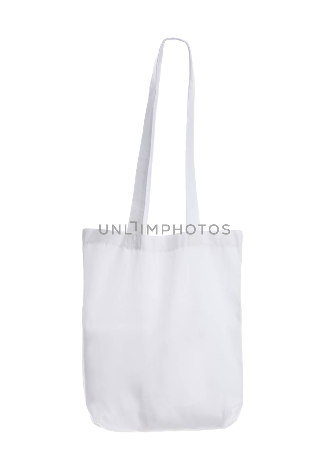 female white bag isolated on white