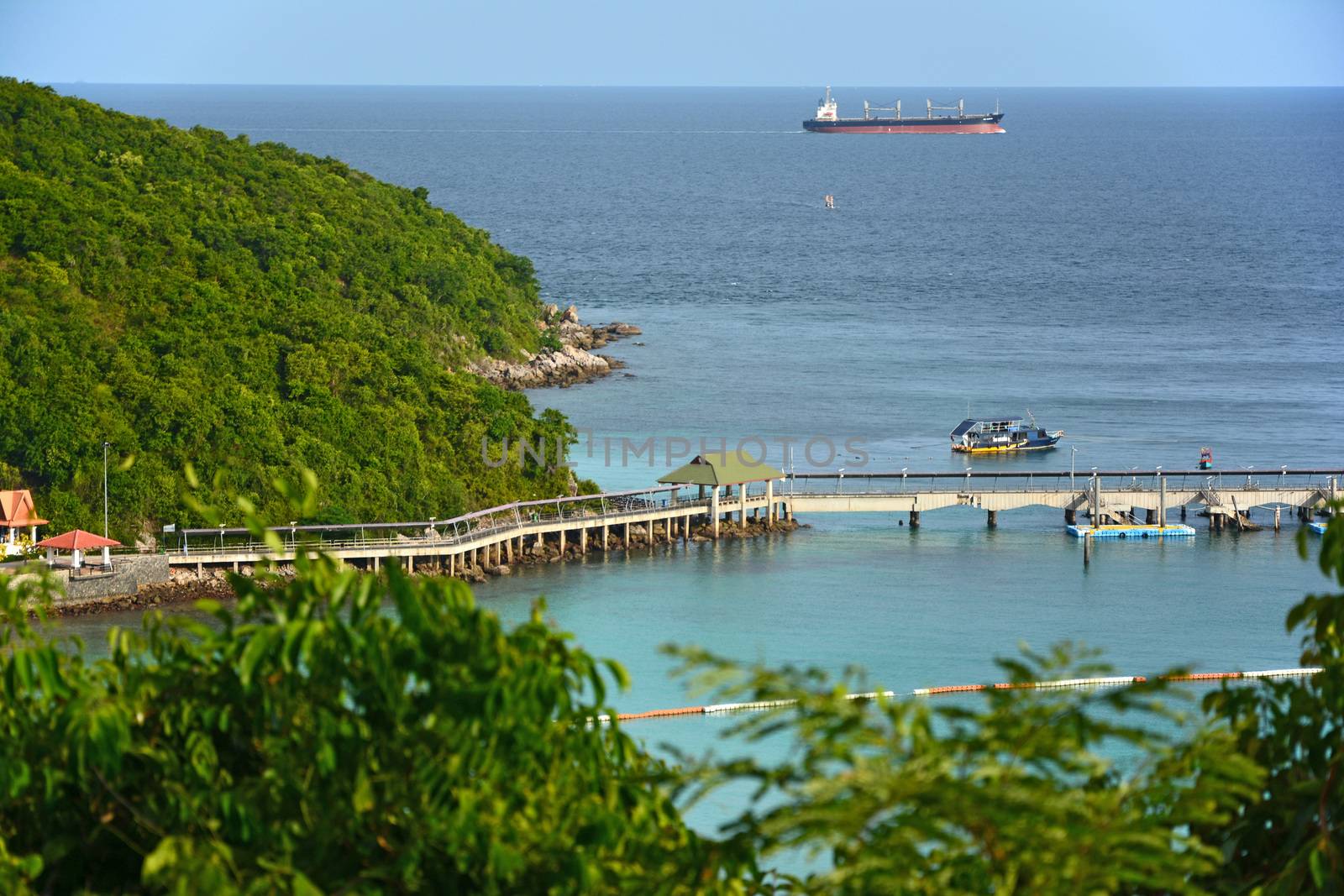 Koh Larn Harbour in Pattaya, Thailand. by think4photop