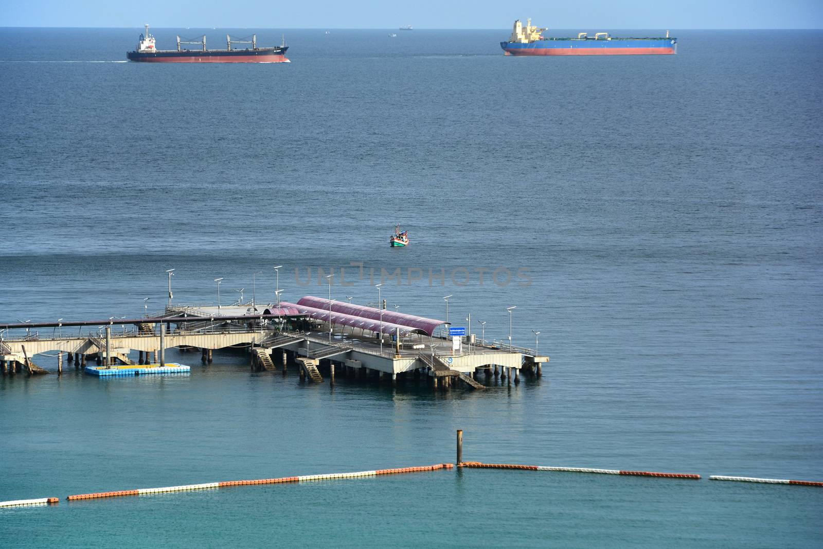 Koh Larn Harbour in Pattaya, Thailand. by think4photop