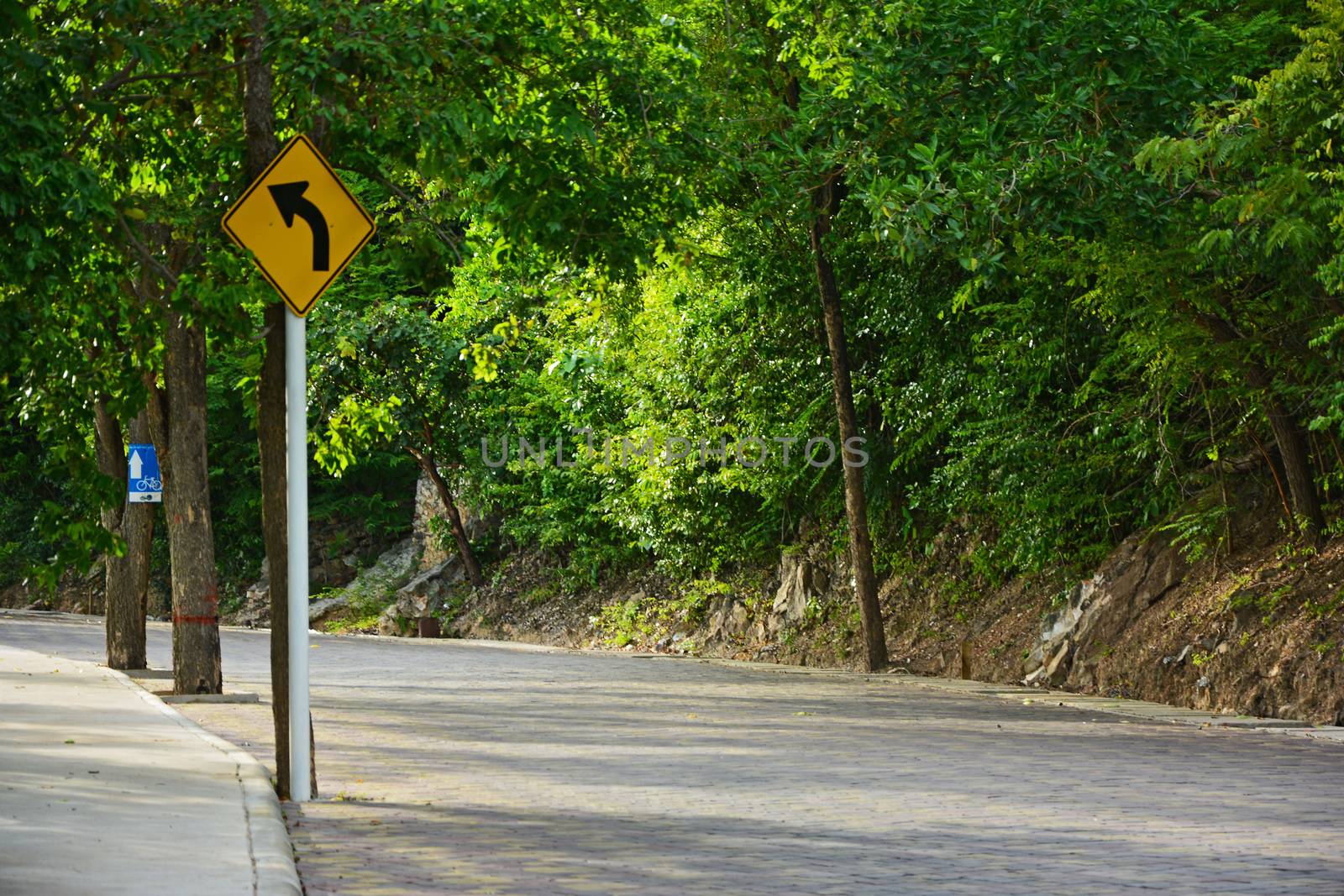 Road on Larn island in Pattaya city of Thailand