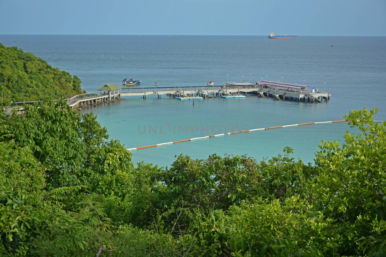 Koh Larn Harbour in Pattaya, Thailand. by think4photop