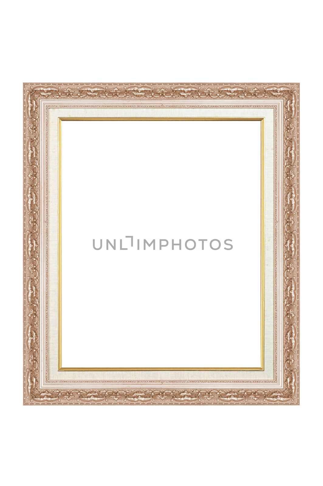 Wood frame isolated by NuwatPhoto