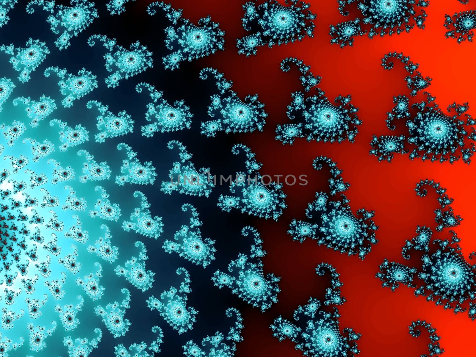 Digital computer graphic - rendering. Patterned fractal background for design.