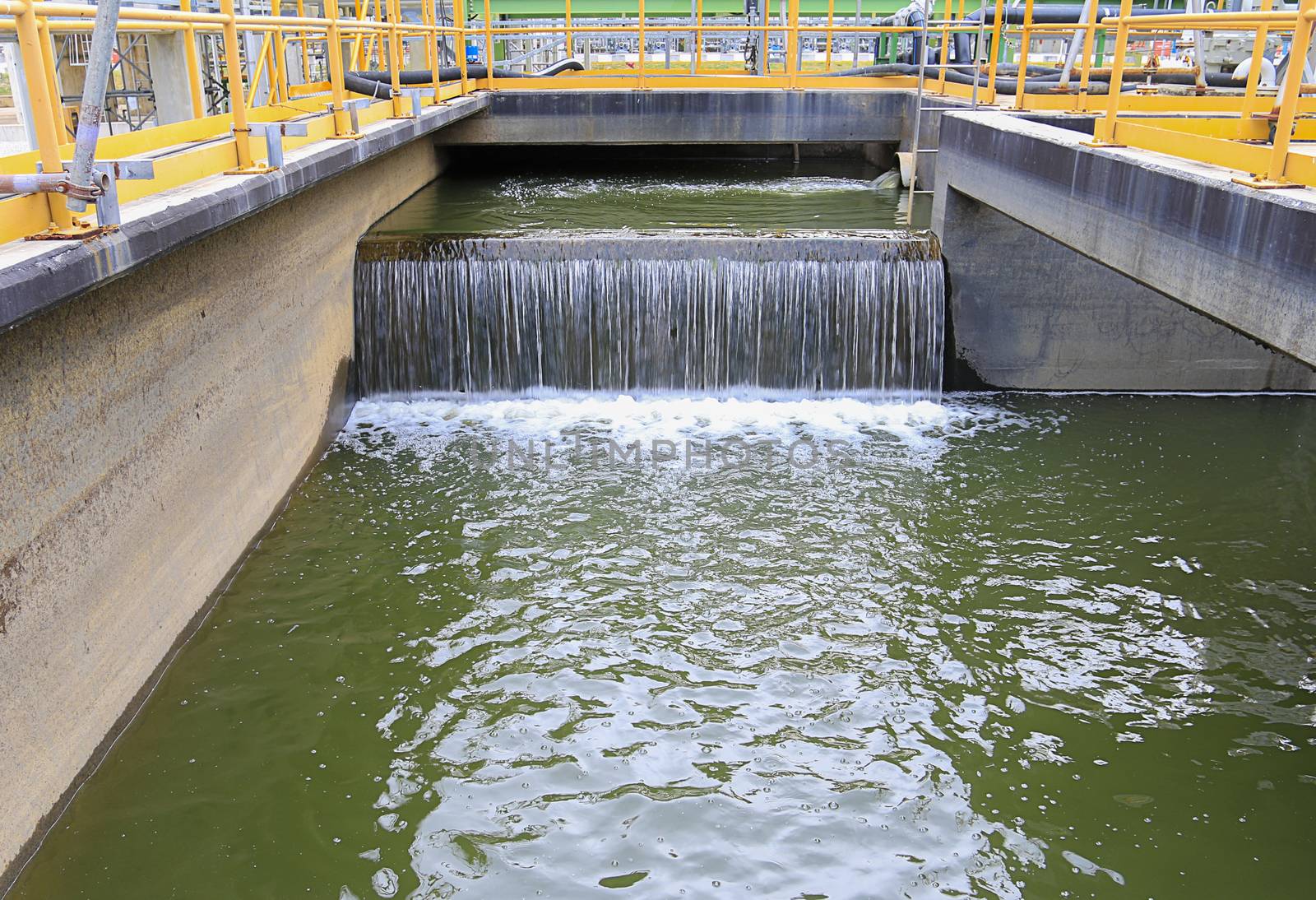 Wastewater treatment in industrial factory