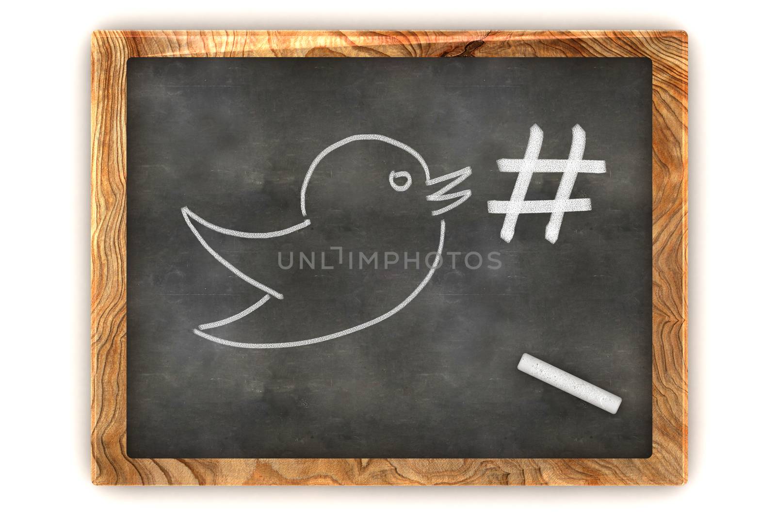 Blackboard Hashtag Social Media by head-off