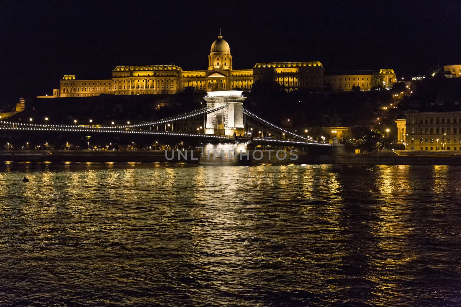 A  view of the Danube river in Budapest in Hungary