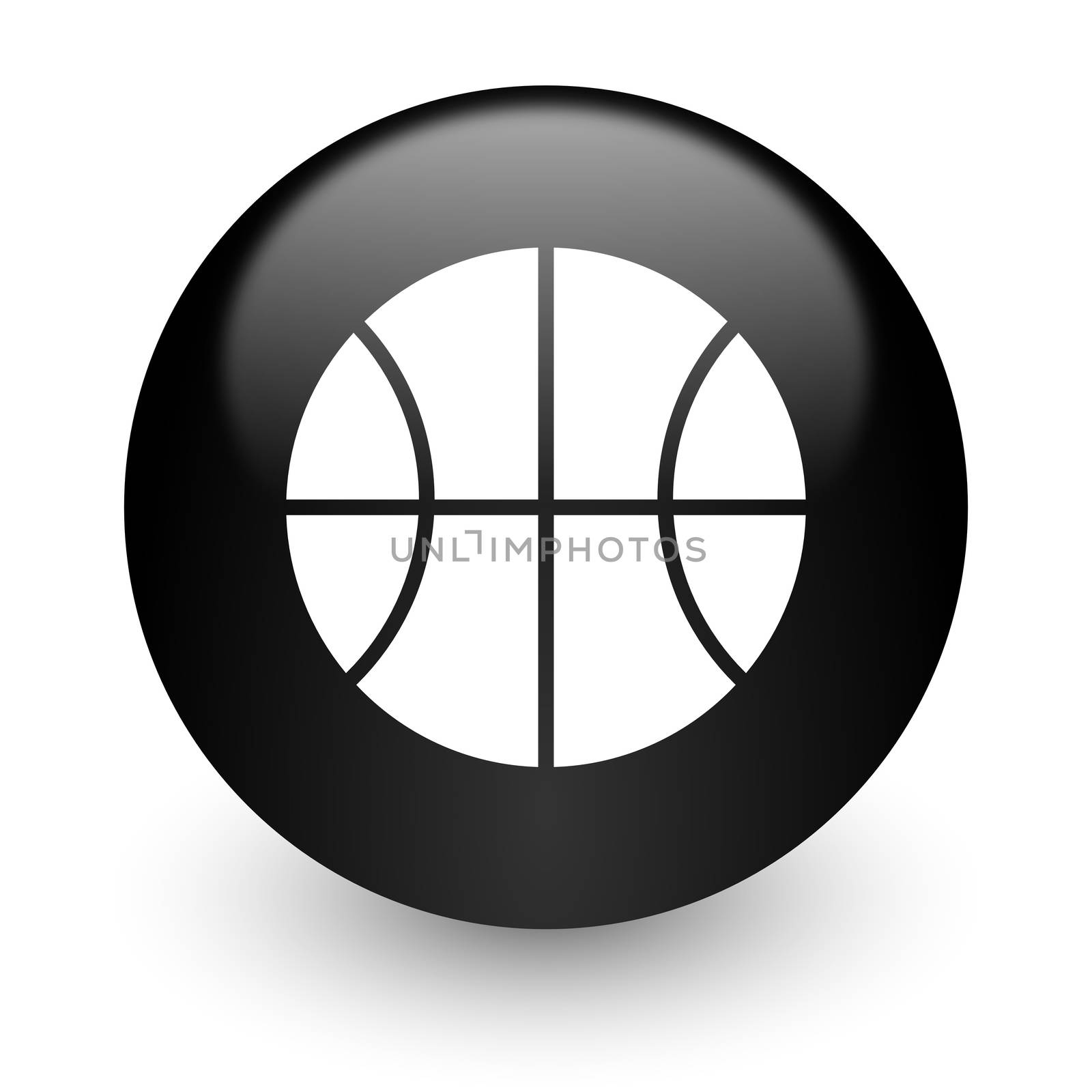 black glossy computer icon