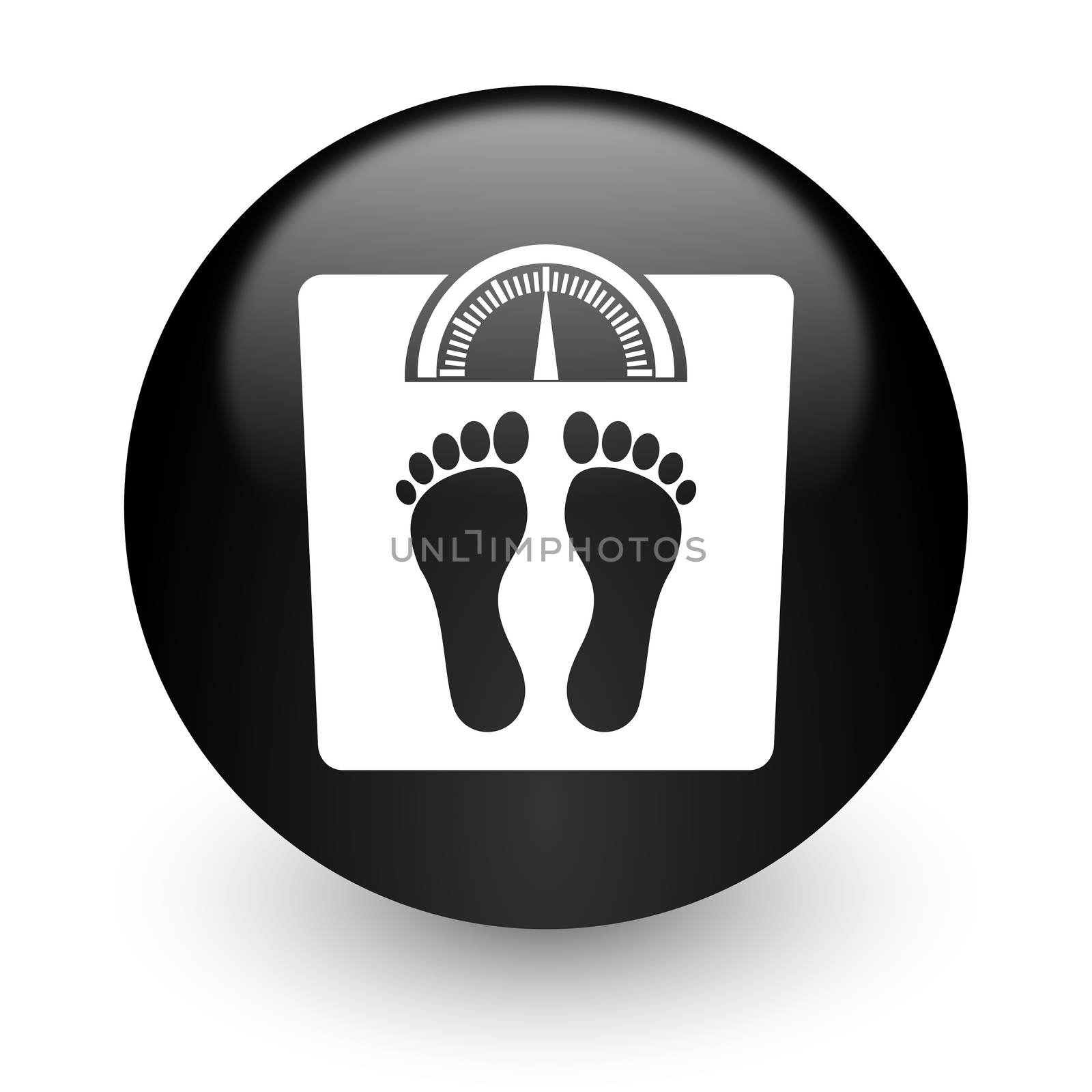 black glossy computer icon