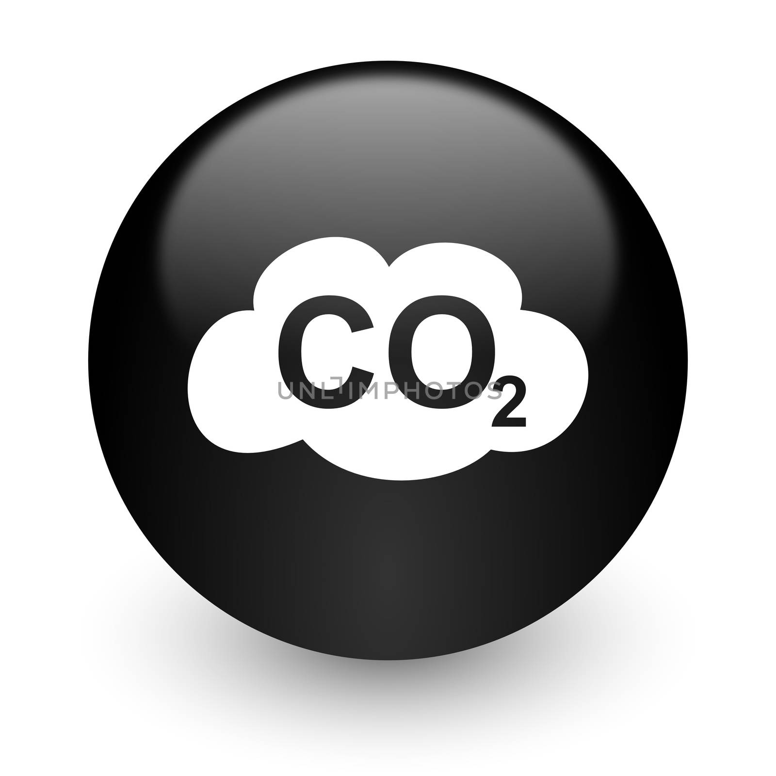 black glossy computer icon